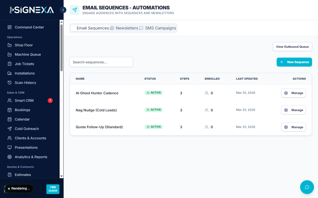 Meet SIGNEXA Email Sequences